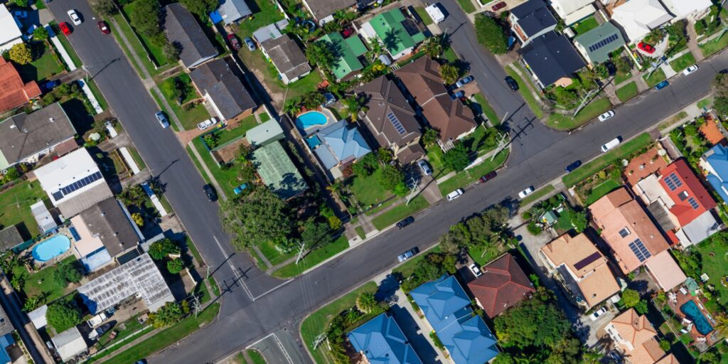 Australian suburb, representing property development feasibility and project planning